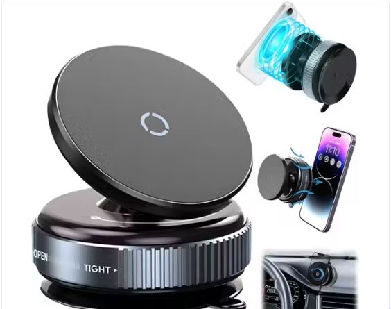 Eesome 360° Vacuum Magnetic Phones Holder, Magnetic Car Phone Mount