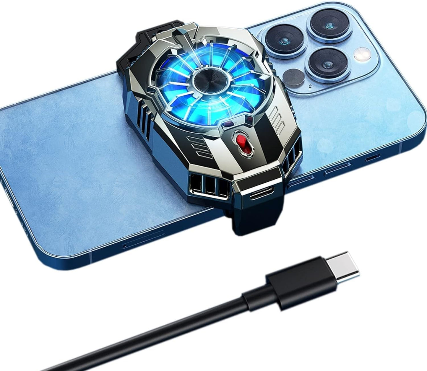 Mobile Cooling Pad with LED Display – Gaming Phone Cooler for Android & iPhone