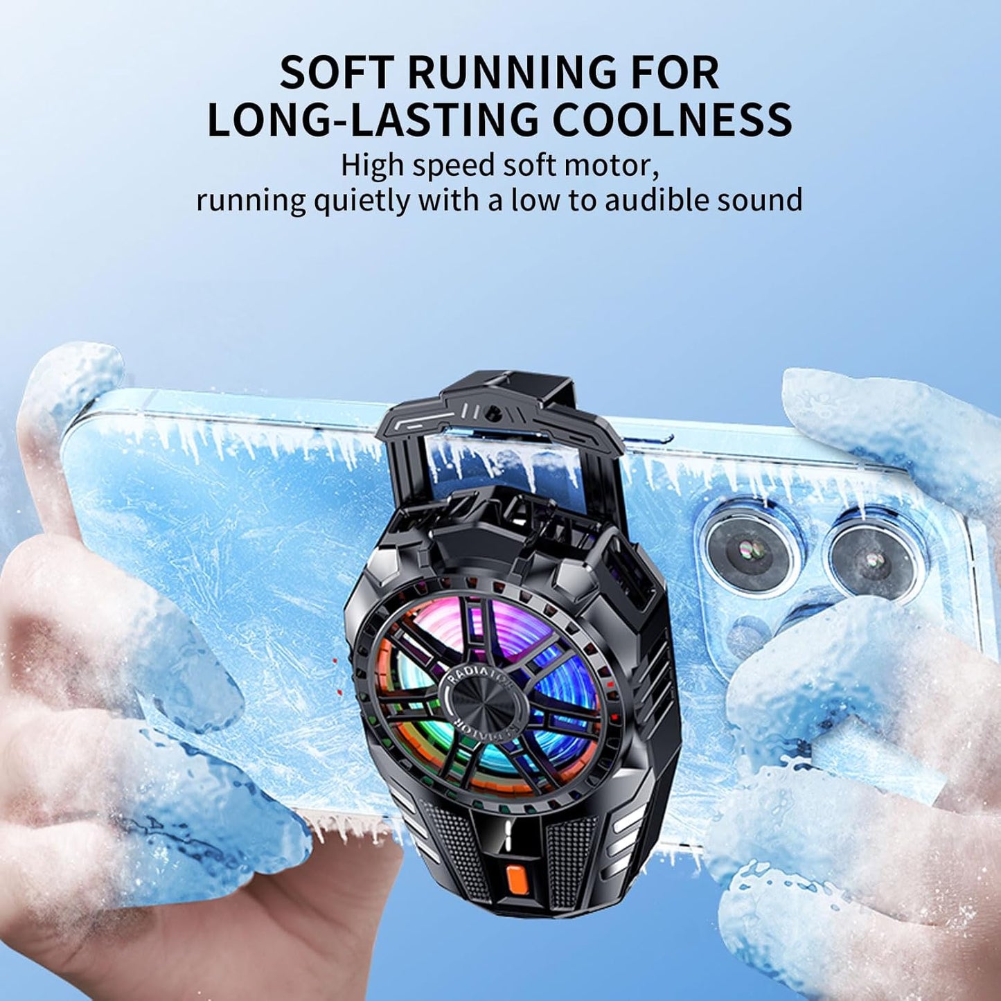 Mobile Cooling Pad with LED Display – Gaming Phone Cooler for Android & iPhone