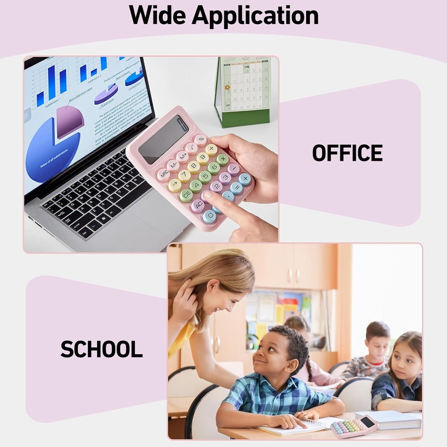 Colourful Candy Calculator – Cute Mini Candy Style Calculator for Kids & Office Use