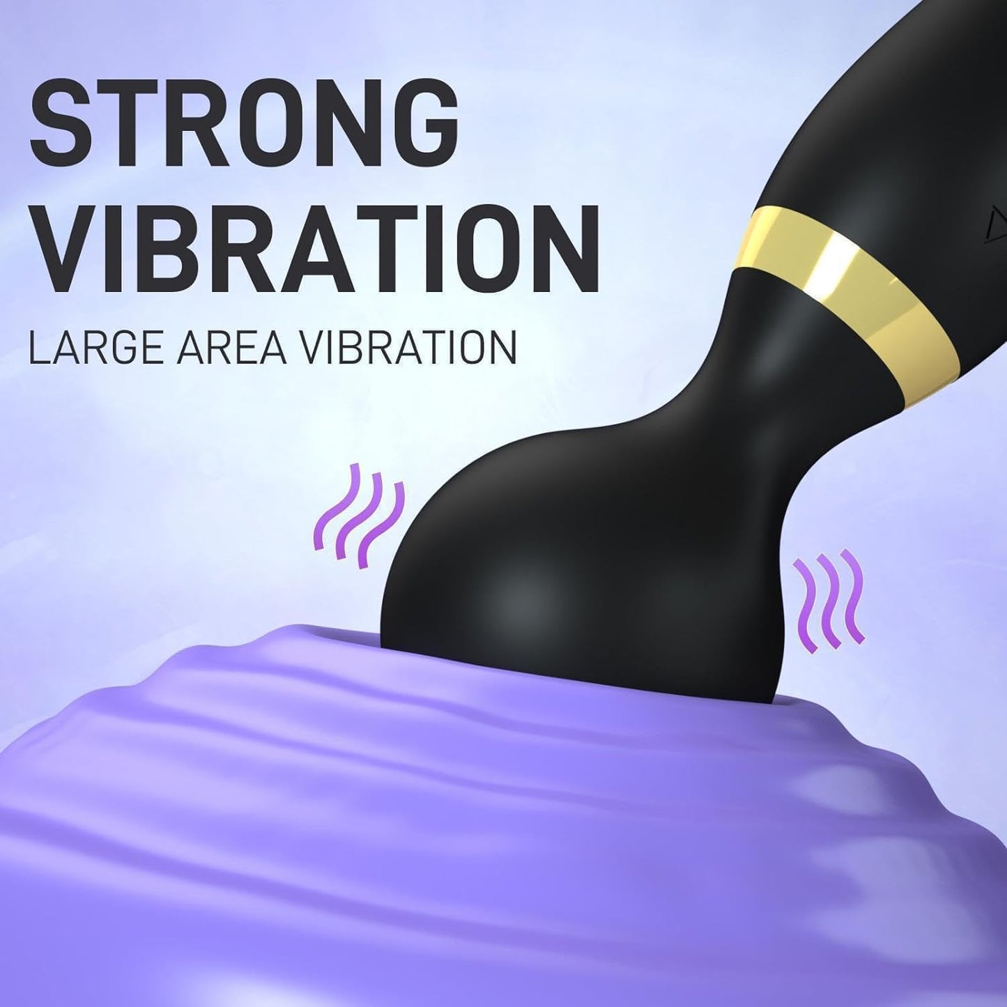 Eesome Double vibration body massager, Handheld Dual Massager Stick 360 Degrees Rotation, Rechargeable Electric Pain Relief & Relaxation Device